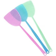 Ikeay Tool Bag Fly Swatter 1 Piece Manual Plastic 17.5 Inch Long Handle 3 X Plastic Fly Swatters